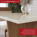 Ver imagem 7 de Conjunto Mesa Vértice 90cm com Vidro 04 Cadeiras Milla Plus Bege/Nature/Off White/Caramelo/Creme