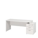 Ver imagem 3 de Mesa de Escritório Pedestal 3 Gavetas 190cm Branco