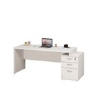 Ver imagem 2 de Mesa de Escritório Pedestal 3 Gavetas 190cm Branco