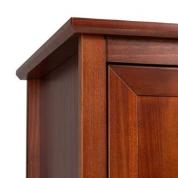 Guarda Roupa 2 Portas e 1 Gavetas 97cm em Madeira Maciça Imbuia Nest - 14