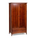 Ver imagem 3 de Guarda Roupa 2 Portas e 1 Gavetas 97cm em Madeira Maciça Imbuia Nest