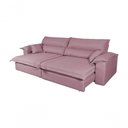 Ver imagem 1 de Sofá Retrátil Reclinável 3,00m Nivus Rose Molas Ensacadas - King House