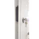 Ver imagem 6 de Porta Lambril de Alumínio 210 x 80cm com Friso e Visor Linha 30 Abertura Direita Branco Esquadrias Bergamo
