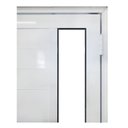 Ver mais imagens de Porta Lambril de Alumínio 210 x 80cm com Friso e Visor Linha 30 Abertura Direita Branco Esquadrias B
