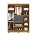 Ver imagem 2 de Guarda-roupa 6 Portas 3 Gavetas England Nature/alasca