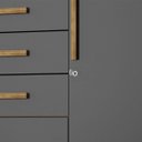 Ver imagem 7 de Guarda-roupa 6 Portas 3 Gavetas England Nature/alasca