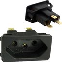 Ver imagem 1 de 60 Tomada Embutir Fêmea Preta 3 Pinos 10a Tpa2-3 Painel Aparelhos Margirius