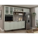 Ver imagem 1 de Cozinha Completa com Cristaleira Forno 100% MDF Iluminata