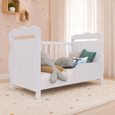 Ver imagem 6 de Berço Peroba Lisi Americano Branco 100% MDF 3 em 1 Infantil