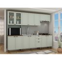 Ver imagem 1 de Cozinha Completa com Cristaleira Forno e Balcão Para Cooktop 100% MDF Iluminata