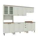 Ver imagem 2 de Cozinha Completa com Cristaleira Forno e Balcão Para Cooktop 100% MDF Iluminata