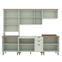 Ver imagem 4 de Cozinha Completa com Cristaleira Forno e Balcão Para Cooktop 100% MDF Iluminata