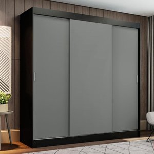 Guarda-roupa Casal Madesa Reno 3 Portas de Correr