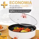 Ver mais imagens de Panela Frigideira Elétrica Grill Antiaderente Tampa Vidro