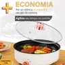 Panela Frigideira Elétrica Grill Antiaderente Tampa Vidro - 8