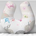 Ver imagem 1 de Almofada para Amamentar com Fundo do Mar Rosa Menina