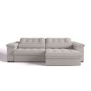 Ver imagem 5 de Sofá Linho 4 Lugares Retrátil e Reclinável 230m Majestoso Espresso Móveis