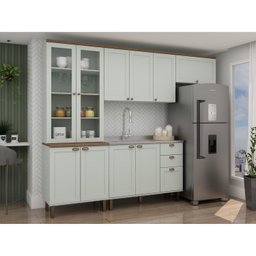 Cozinha Completa com Cristaleira 100% MDF Iluminata - 1