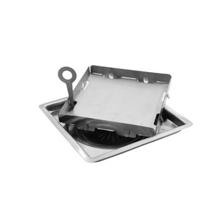 Ralo Oculto 10cm X 10 Cm com Saída de 100mm