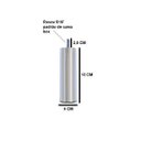 Ver imagem 2 de Kit 12 Pés de Cama Box ou Baú Queen King Tubo Cromado 13cm C/ Feltro Protetor Adesivo