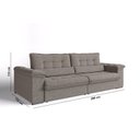 Ver imagem 3 de Sofá Retrátil Reclinável Majestoso 200m