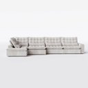 Ver imagem 7 de Sofá Volt com Chaise 5,00m em Boucle Alaska Bege - Home Mobily