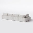 Ver imagem 5 de Sofá Volt com Chaise 5,00m em Boucle Alaska Bege - Home Mobily