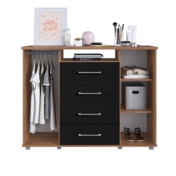 Comoda Sapateira 2 portas 4 Gavetas 1 Nicho Gold - 4