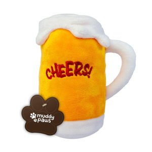 Pelúcia para Cachorro Caneca de Chopp com Apito Muddy Paws