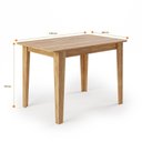 Ver imagem 6 de Mesa de Jantar Retangular 110x68cm Nicoli Amarelo/Mel