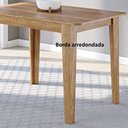 Ver imagem 4 de Mesa de Jantar Retangular 110x68cm Nicoli Amarelo/Mel
