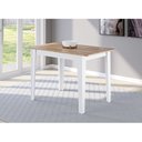 Ver imagem 5 de Mesa de Jantar Retangular 110x68cm para 4 Lugares Mel/Branco Nicoli