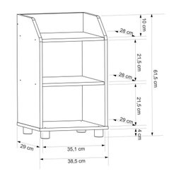Quarto Infantil Completo com Cama Guarda Roupa Estante Mesa de Cabeceira e Baú Serelepe - 16