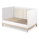 Ver imagem 3 de Berço Alecrim Branco e Carvalho Infantil para Quarto de Bebê Moderno Seguro Elegante Premium
