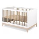 Ver imagem 2 de Berço Alecrim Branco e Carvalho Infantil para Quarto de Bebê Moderno Seguro Elegante Premium