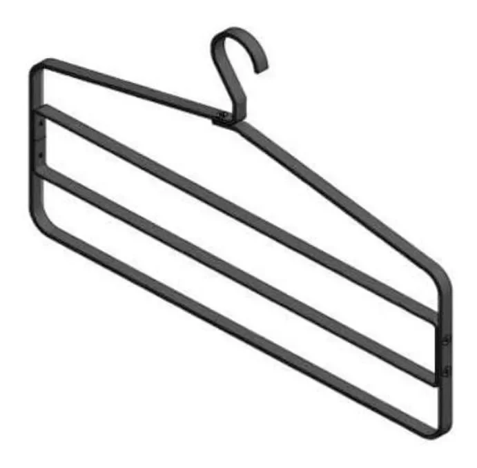 3 Cabide Triplo Heavy Duty Alumínio para Equipamento - 1