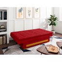 Ver imagem 2 de Sofa Cama com Baú Berilo Espresso Móveis Vermelho