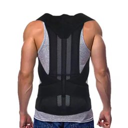 Colete Cinta Corretor Postural Suporte Magnético Imã Duplo Ajustável Homens Mulheres - 3