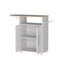 Ver imagem 3 de Balcão com Tábua de Passar 90cm 2 Portas 1 Nicho 4 Pés Branco B040