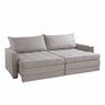 Sofá Cama Retátil e Reclinável Captiva Tecido Linho Cinza 2,04 M - 1