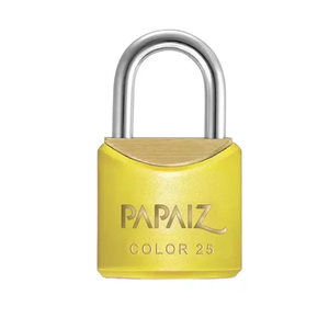 Kit com 10 Cadeados Papaiz 25mm Amarelo Ka1