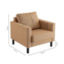 Ver imagem 3 de Poltrona em Linho Antúrio CabeCasa MadeiraOriginals