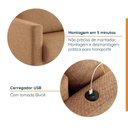 Ver imagem 4 de Sofá 2 Lugares com USB em Linho Antúrio CabeCasa MadeiraOriginals