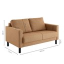 Ver imagem 3 de Sofá 2 Lugares com USB em Linho Antúrio CabeCasa MadeiraOriginals