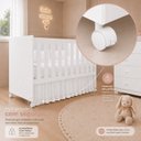 Ver imagem 7 de Quarto Completo Katatau para Quarto de Bebê 100% MDF com Cômoda Sapateira e Berço 3 em 1