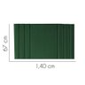 Painel para Cama Box Casal 1,40 cm Grécia - Luxo House:Verde - 2