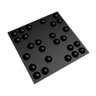 KIT 8 Placas 3D PVC Preto Decoração Revestimento PREMIUM de Parede e Teto (2m²) - BRAILLE - 2