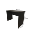 Ver imagem 3 de Escrivaninha Mesa Escritório com Armários e Prateleira 180cm Preto
