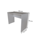 Ver imagem 4 de Escrivaninha Mesa Escritório com Armários e Prateleira 180cm Cinza Cristal