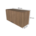 Ver imagem 6 de Escrivaninha Mesa Escritório com Armários 180cm e Prateleira